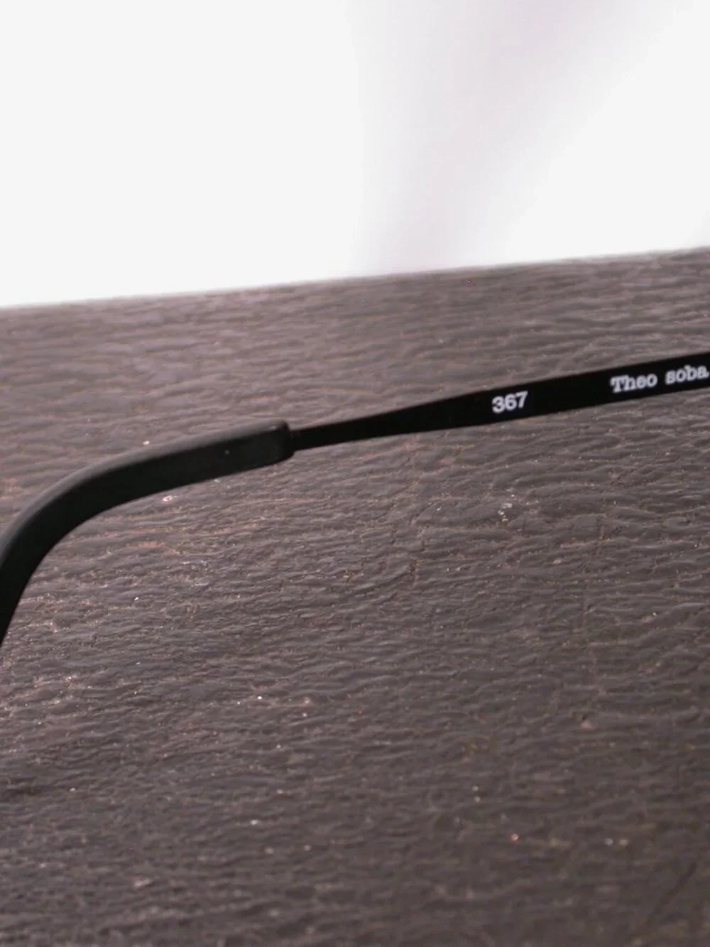 Theo Soba Dark Purple Black Modern Art Eyeglasses Spectacles  Made in Belgium